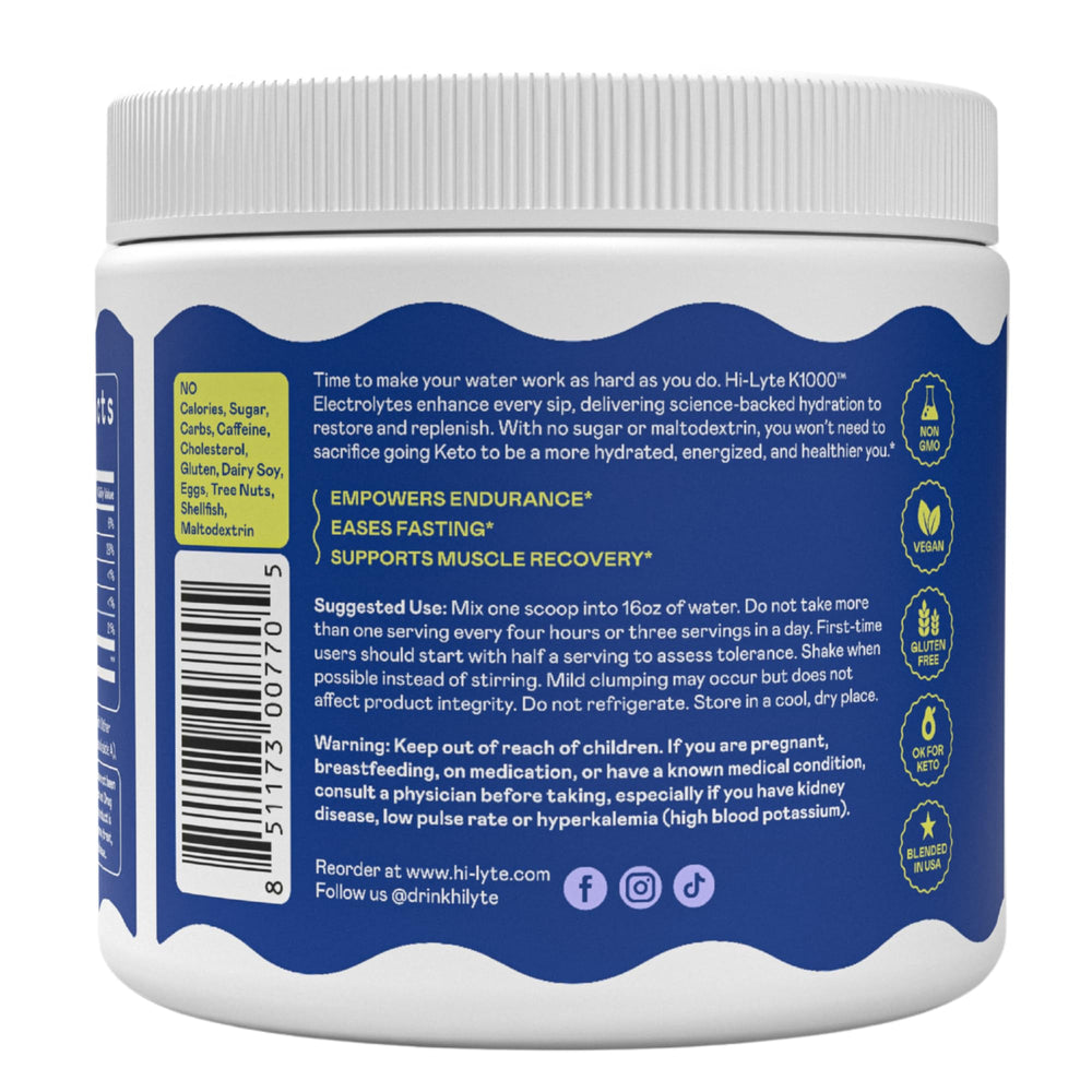 Hi-Lyte K1000 Lemonade travel pack enables on-the-go hydration.