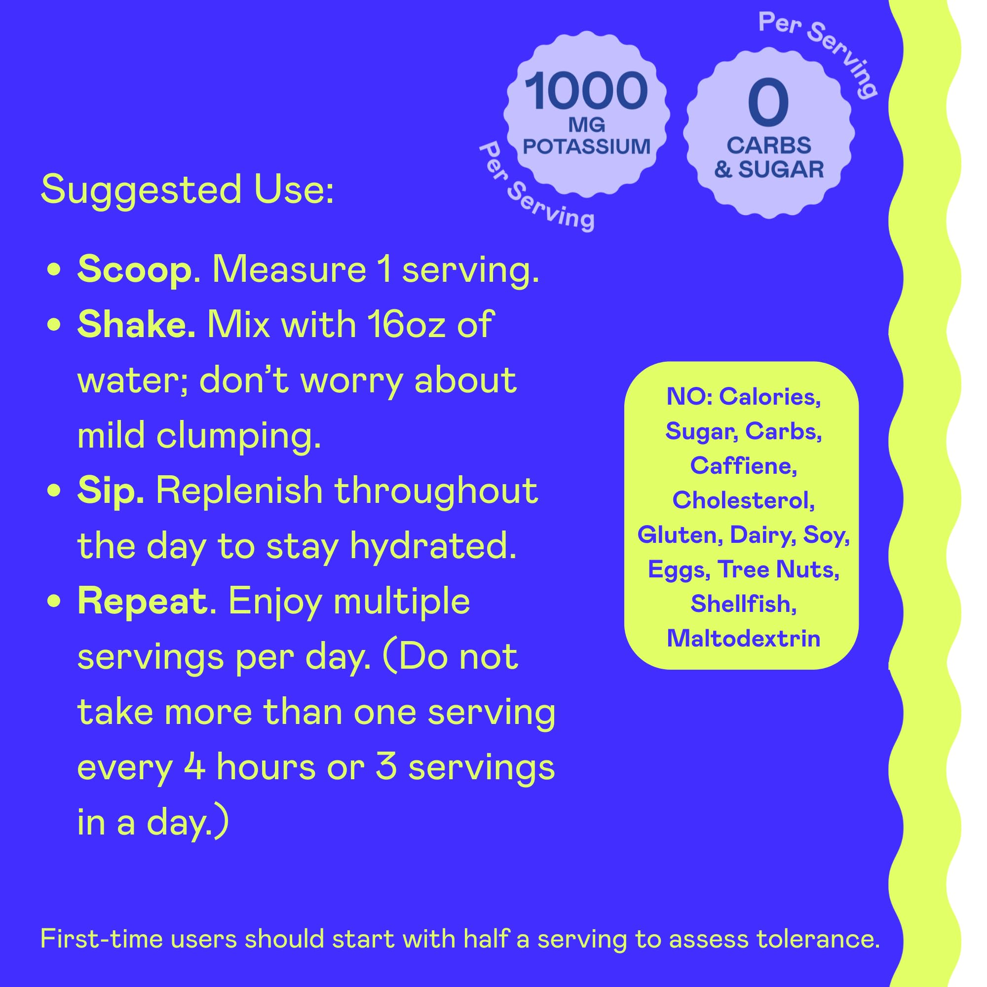 Hi-Lyte K1000 mixed in water highlighting balanced minerals during workouts.