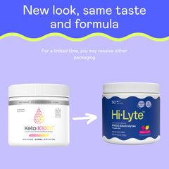Hi-Lyte Keto K1000 Raspberry Lemon being poured into water for quick hydration