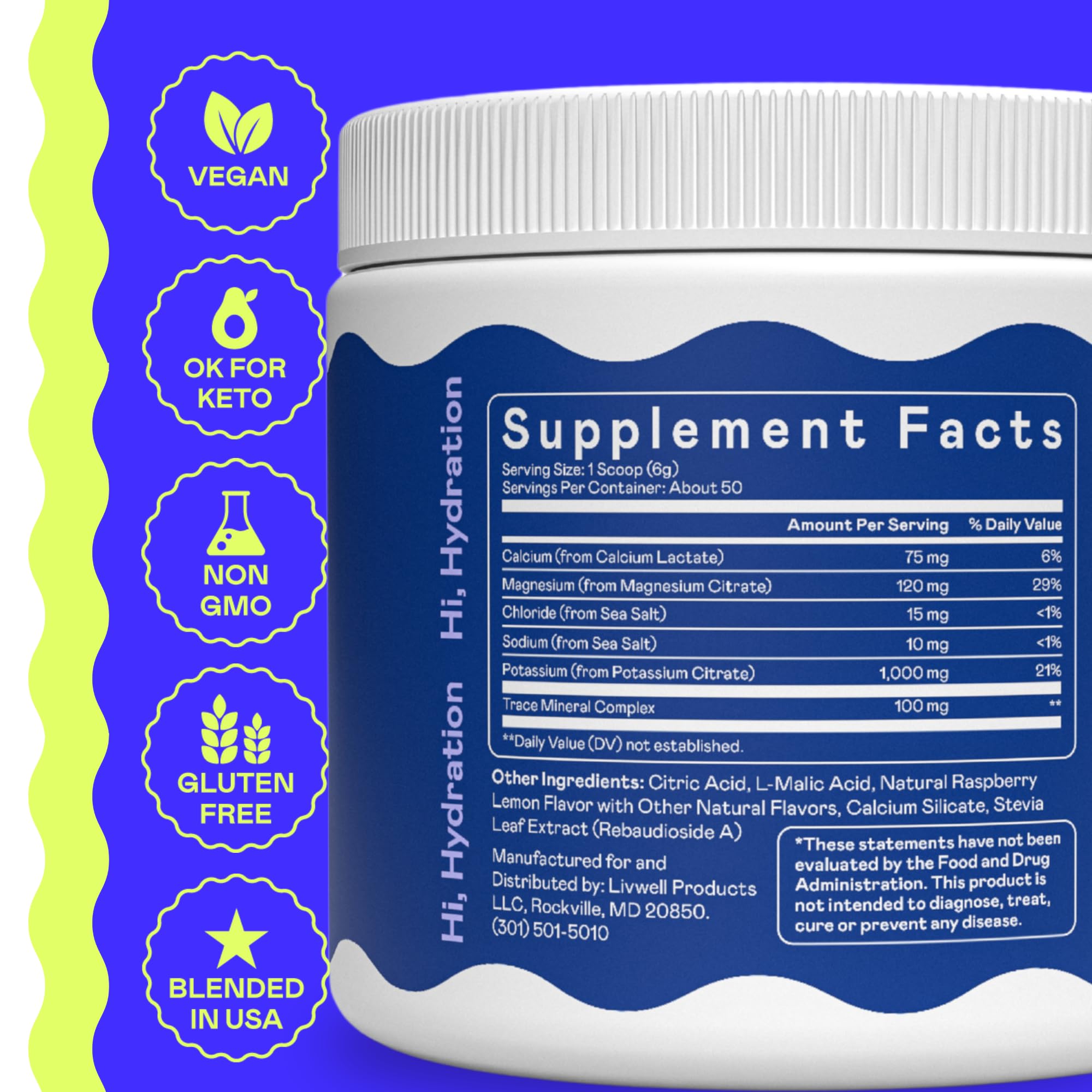 Hi-Lyte Keto K1000 ready-to-drink glass with Raspberry Lemon flavor