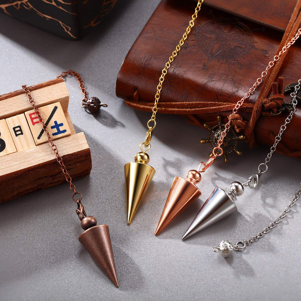 Hicarer copper pendulum in hand, ready for focused divination sessions.