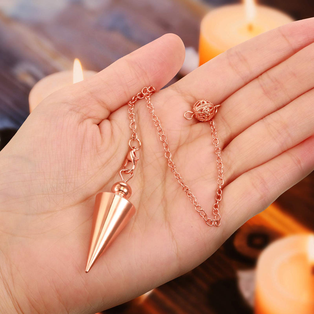 Hicarer copper pendulum package, four colors for varied energy exploration.