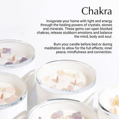 Hidden Label candle crystals visible inside the glass jar for mindful rituals