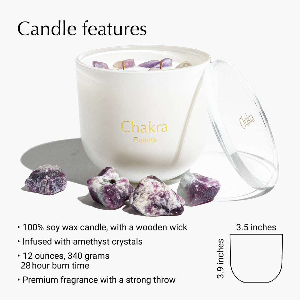 Hidden Label glass jar reveals real crystals for DIY reuse after burning.