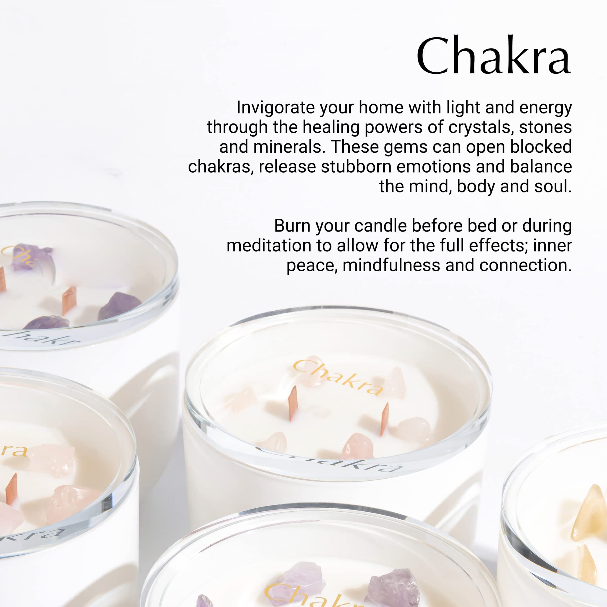 Hidden Label wood-wick crackling candle creates cozy fireplace vibes.