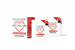 High Level CoQ10 Omega-3 softgels bottle highlights heart-support formula