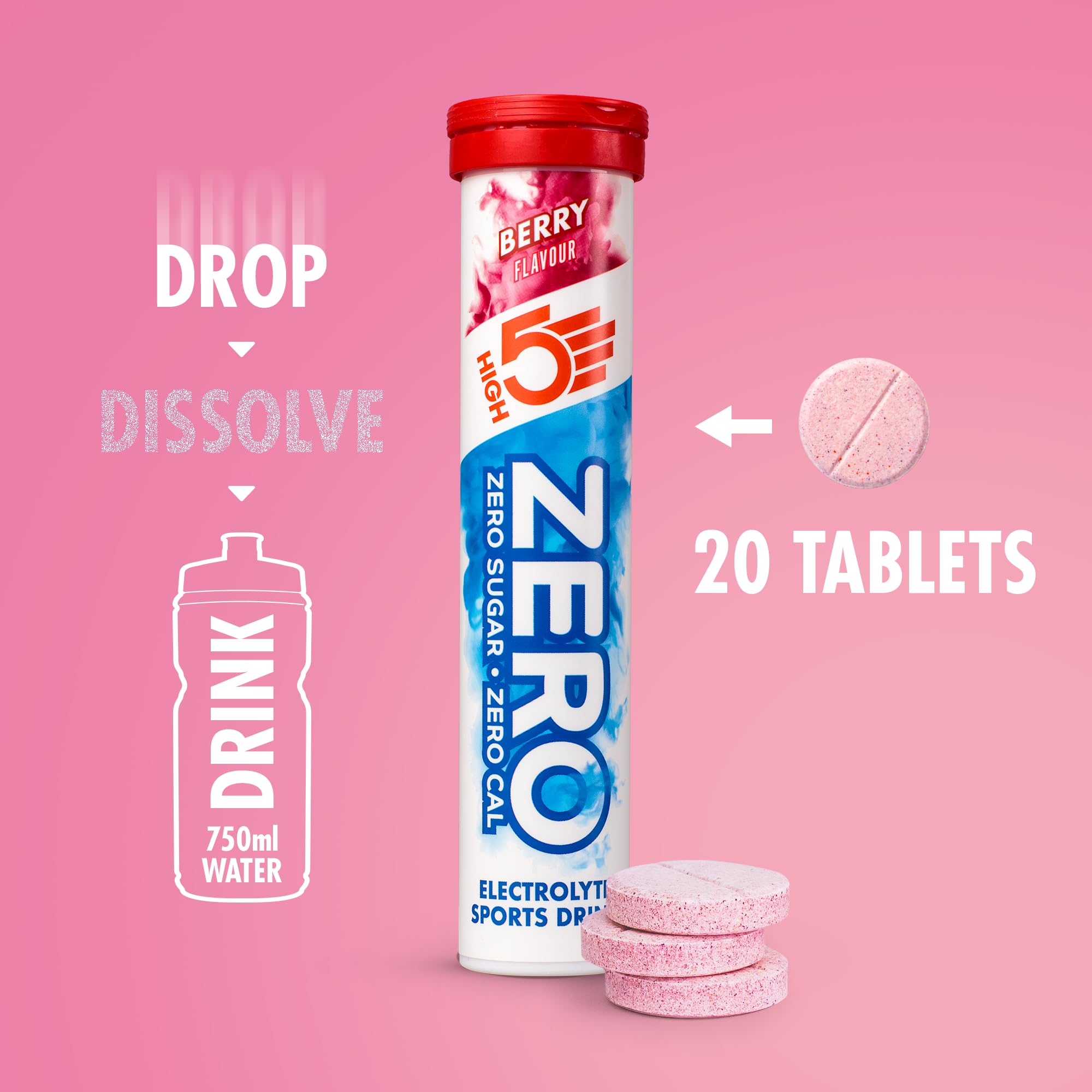 High5 Zero-Berry hydration setup supporting endurance during rides.