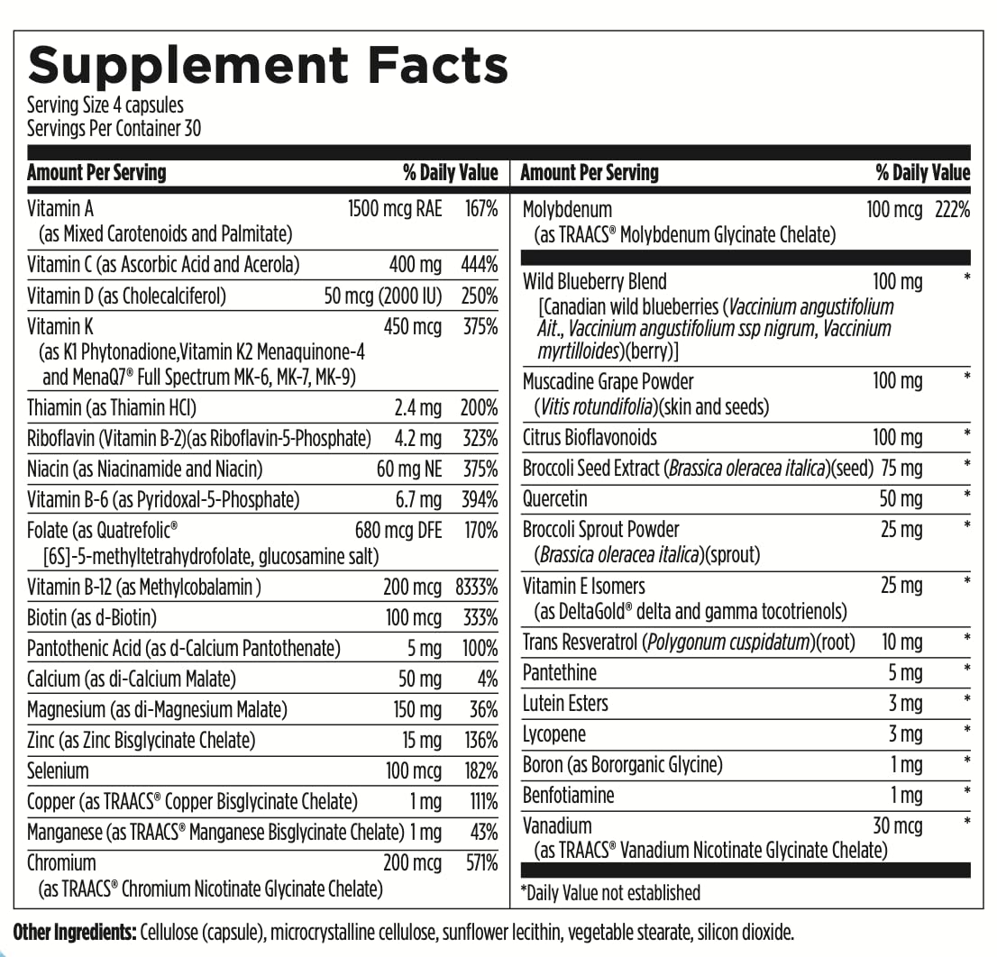 HighBe Men's Multivitamin capsules closeup highlighting premium nutrients for daily vitality.