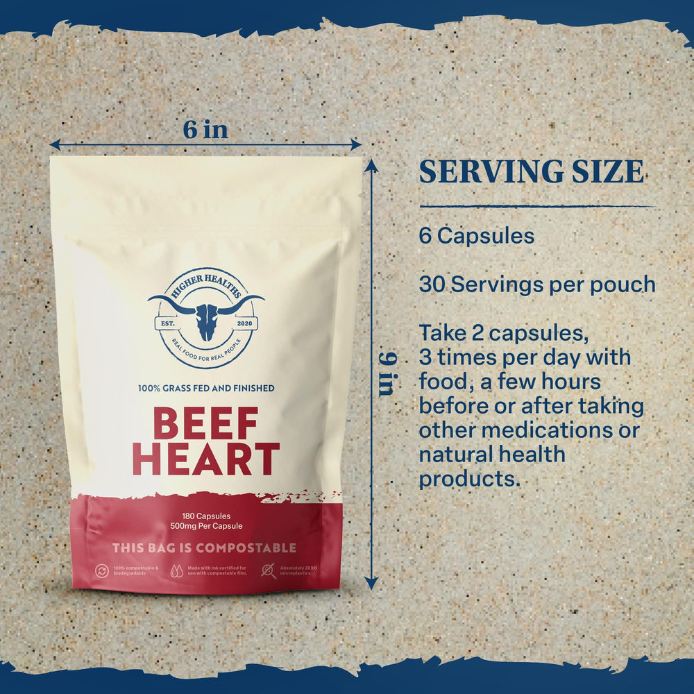 Higher Healths beef heart image representing daily organ support routines