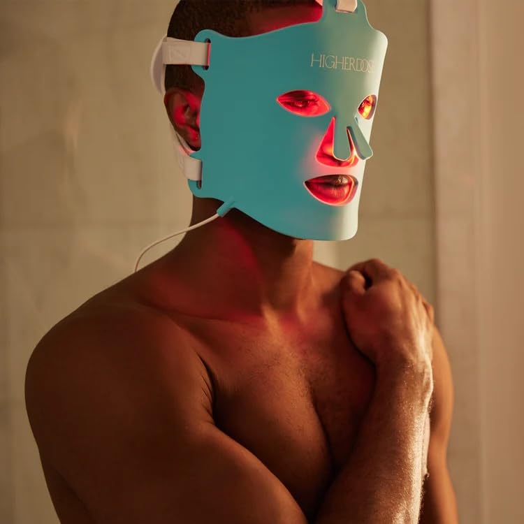 HigherDOSE glow and hydration potential with at-home red-light treatment.