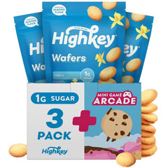 HighKey Gluten Free Vanilla Wafer Cookies pack, a keto-friendly gluten-free snack.