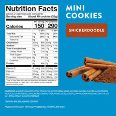 HighKey Sugar Free Cookies Snickerdoodle close-up emphasizes cinnamon-sugar flavor with zero added sugar.