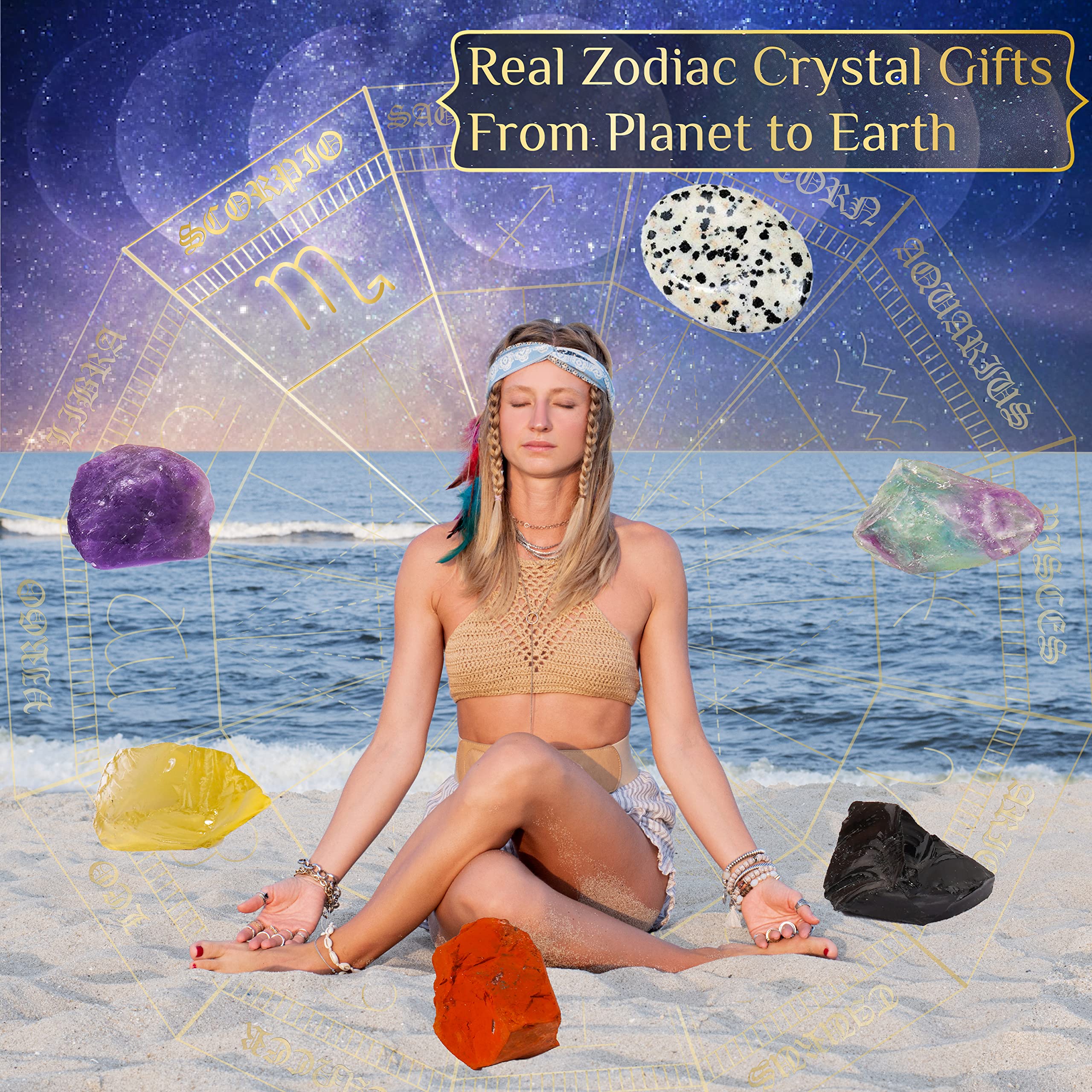 Hihealer gradient fluorite crystal raw stone for mood harmony.