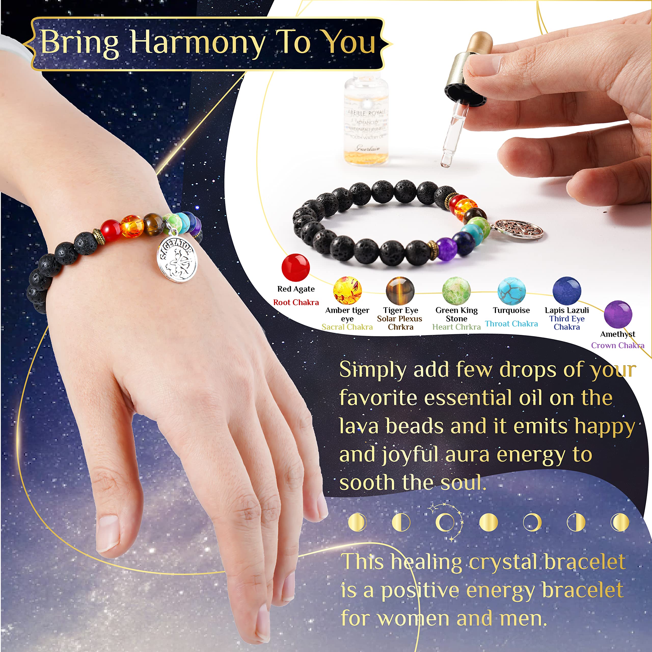 Hihealer zodiac bracelet from the set for daily symbolism.