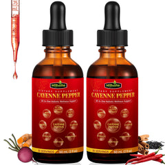 HIIHONE 10-in-1 Cayenne Drops bottle with dropper for convenient daily use.