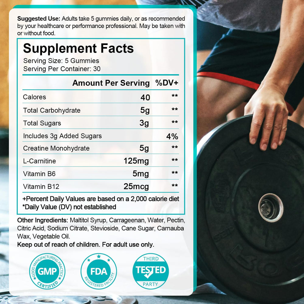 Hiiwell Creatine Monohydrate Gummies vegan packaging emphasizes dietary flexibility.