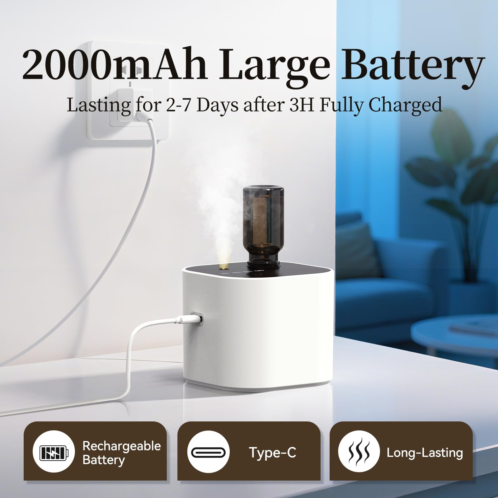 Hijoc Waterless Diffuser includes a 10 ml essential oil bundle for immediate aroma.