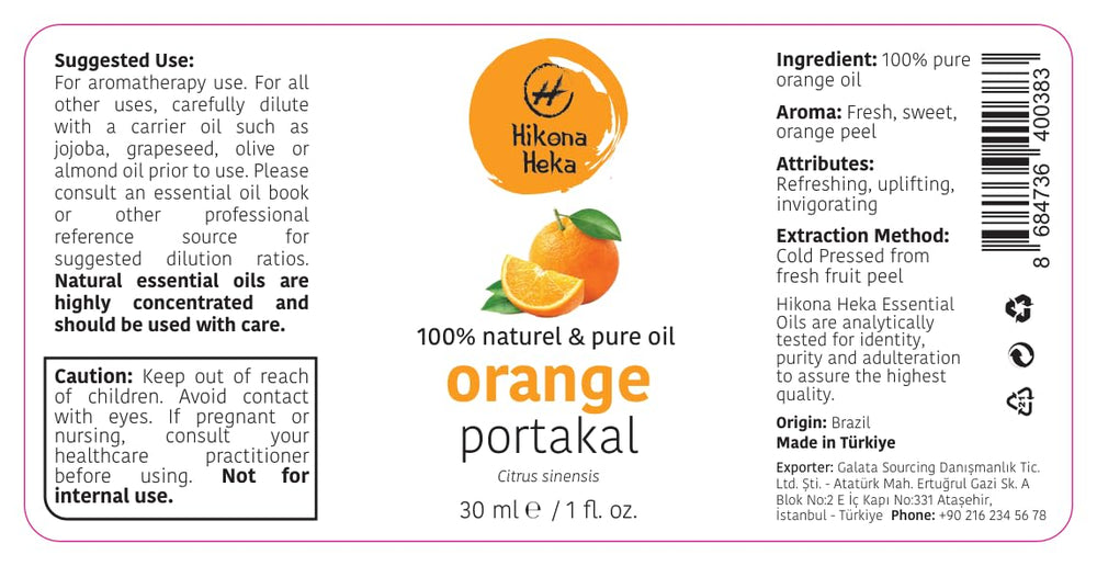 Hikona Heka bergamot oil bottle with sophisticated citrus notes.