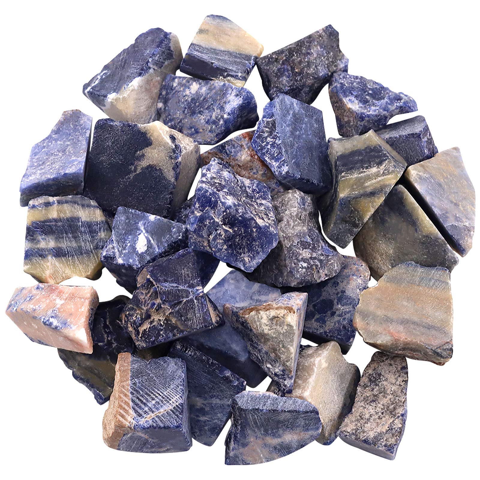 Hilitchi blue-vein rough stone for cabbing and polishing raw gems.