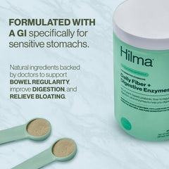Hilma Daily Fiber prebiotic acacia and psyllium fiber supports gut balance