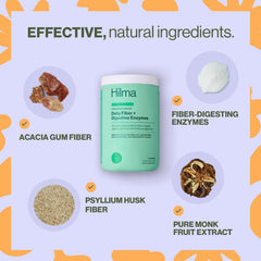 Hilma Daily Fiber mix into water for convenient daily fiber support
