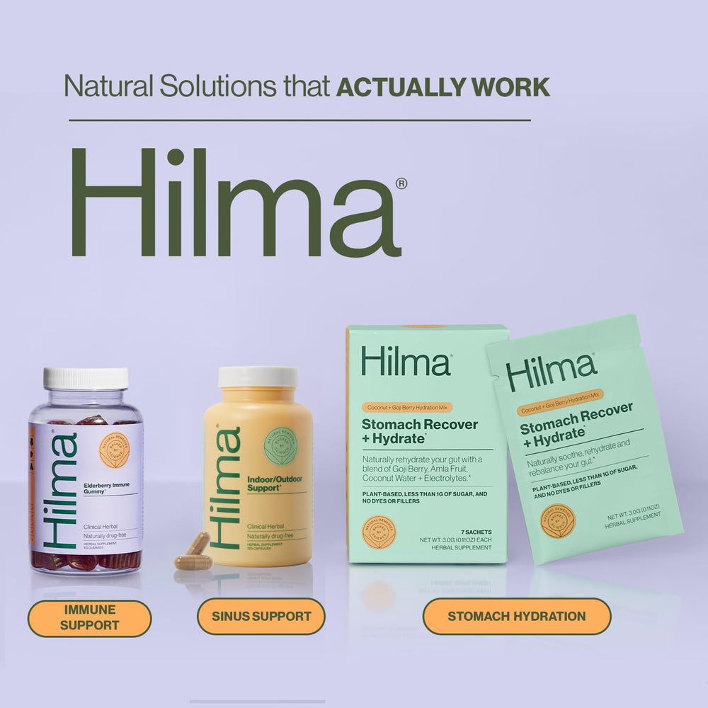 Hilma Elderberry Gummies on a bright shelf, part of a simple daily wellness ritual.