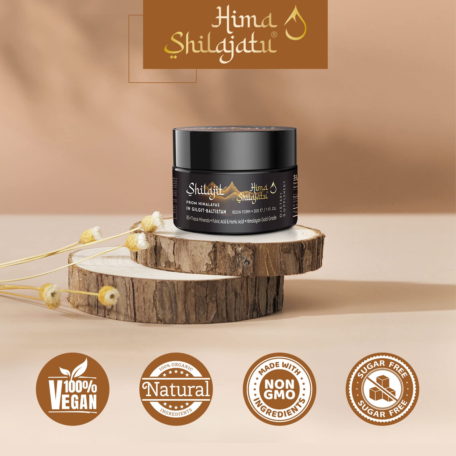 Hima Shilajatu measuring spoons for precise daily dosing