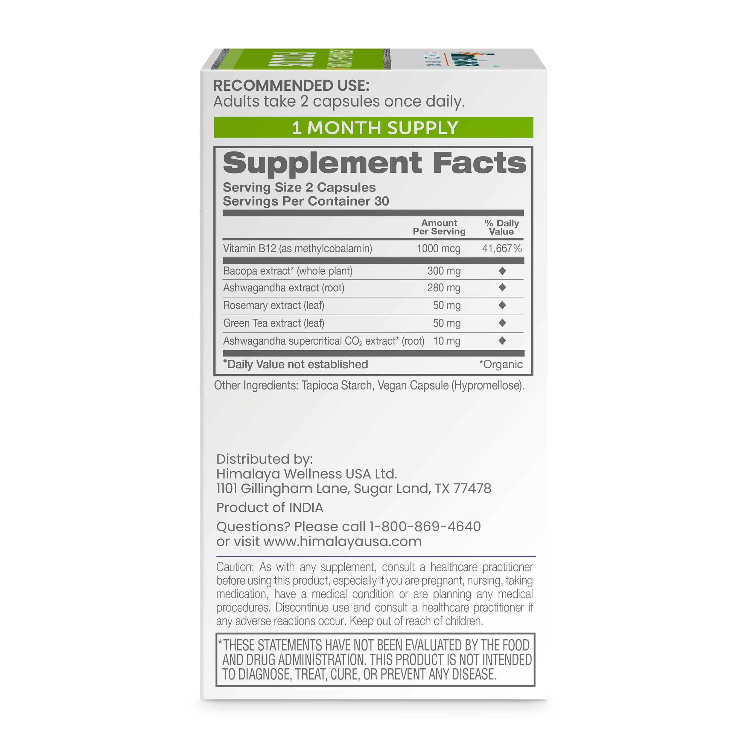 Himalaya Ashwagandha Focus caplets arranged for mindful study sessions.