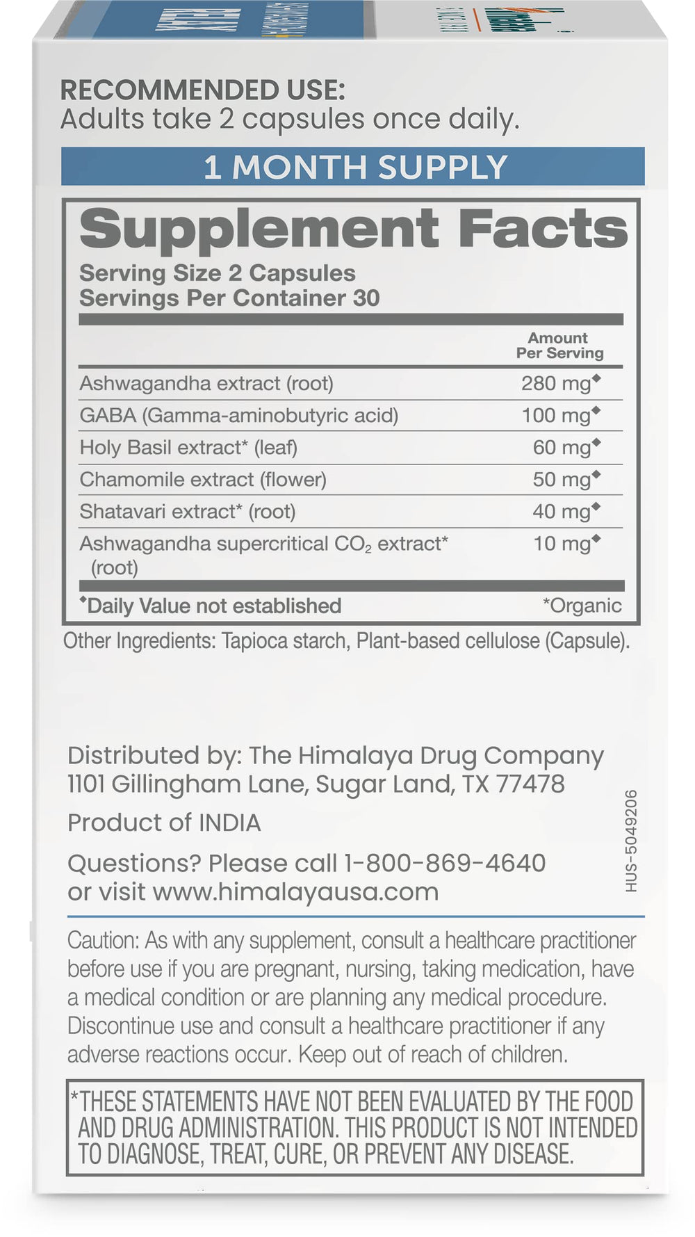 Himalaya Ashwagandha+ Relax capsules displayed for daily calm use