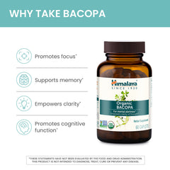 Himalaya Bacopa Monnieri capsules in hand suggesting convenient daily use