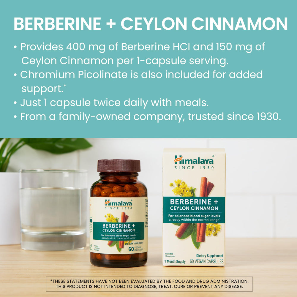 Himalaya Berberine with Barberry Root extract jar for Ayurveda balance