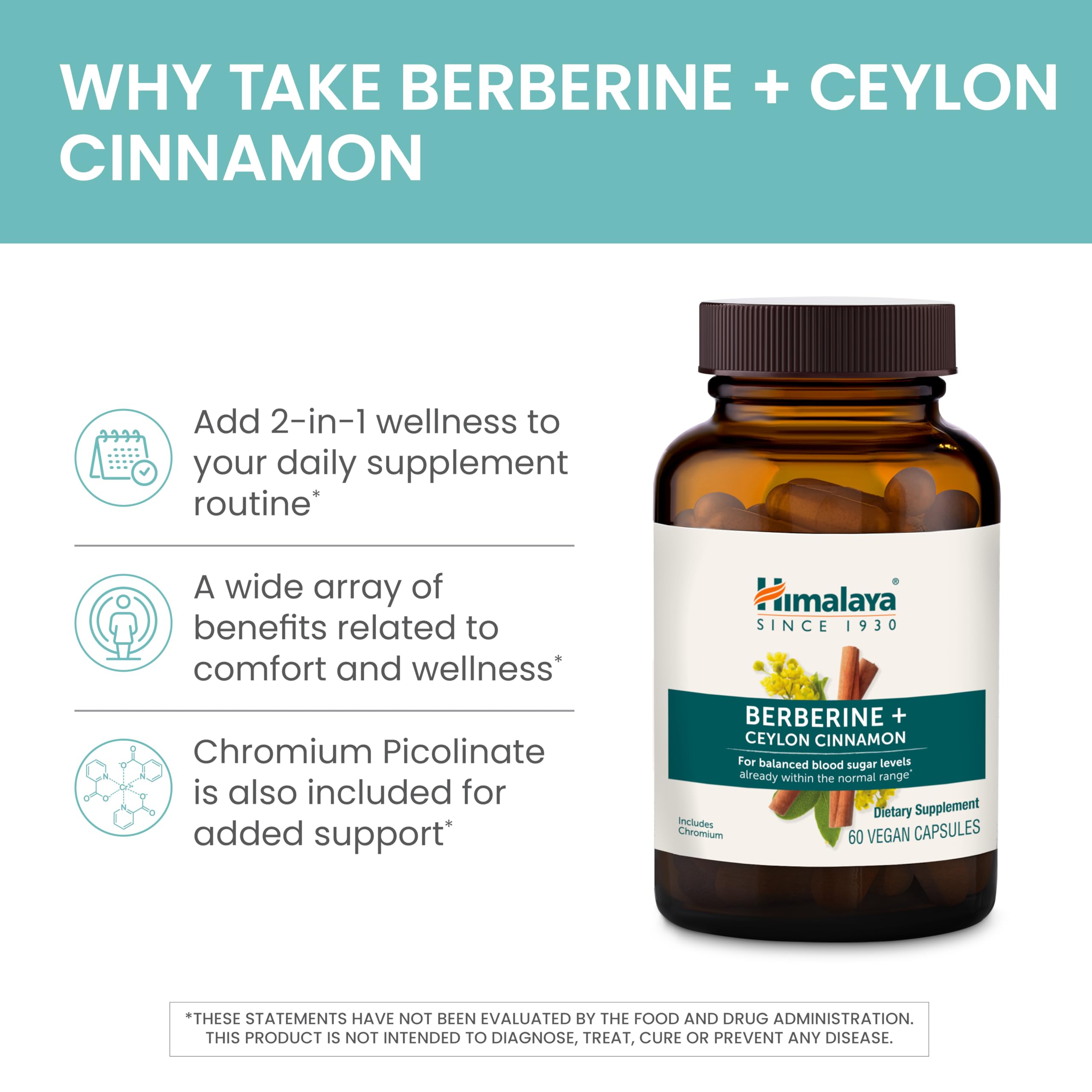 Himalaya Berberine vegan gluten-free capsules on pale surface