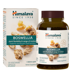 Himalaya Boswellia bottle suggesting joint mobility support.
