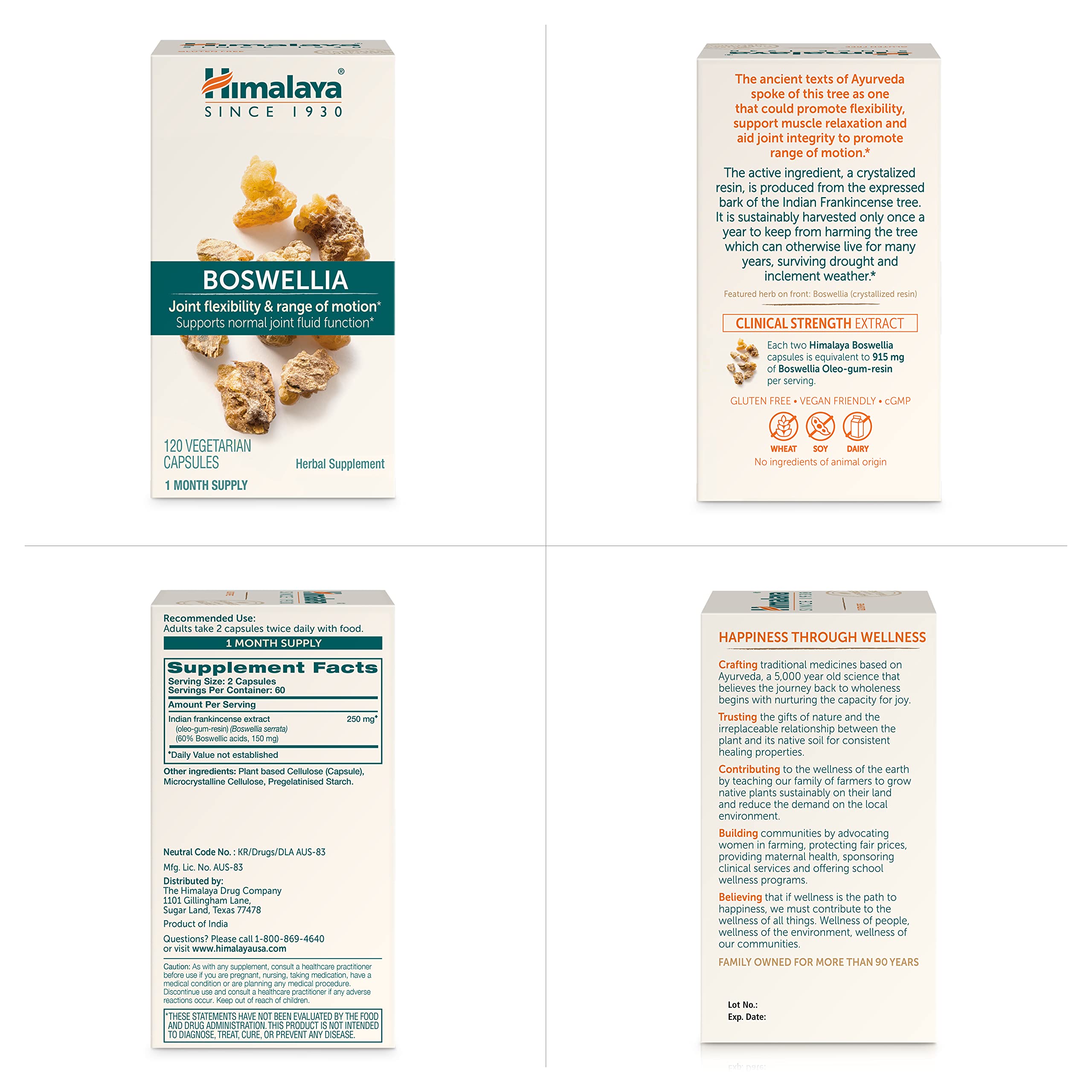 Himalaya Boswellia daily-use setup with two capsules.