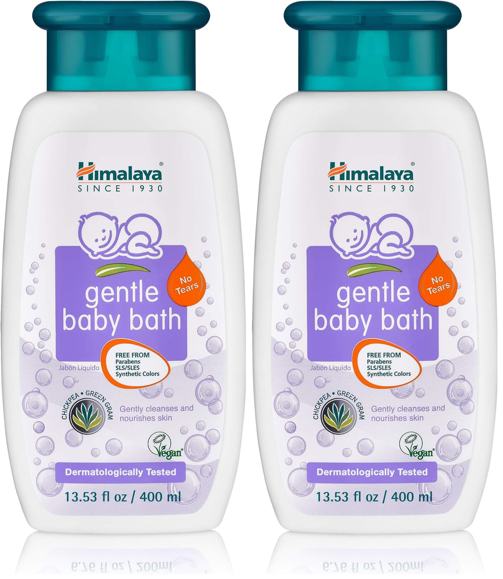 Himalaya Gentle Baby Bath bottle front view for gentle cleansing