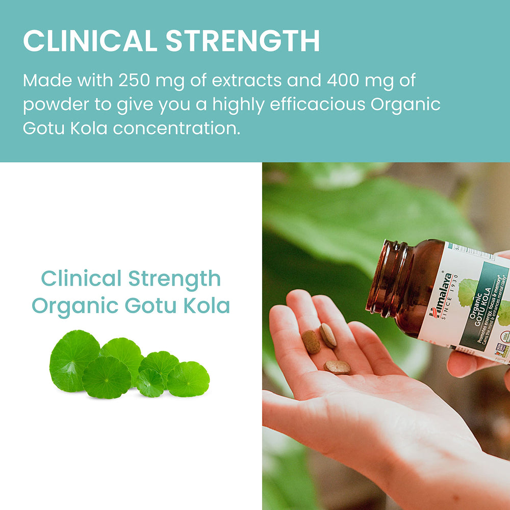 Himalaya Gotu Kola certifications seal signals trusted organic sourcing.