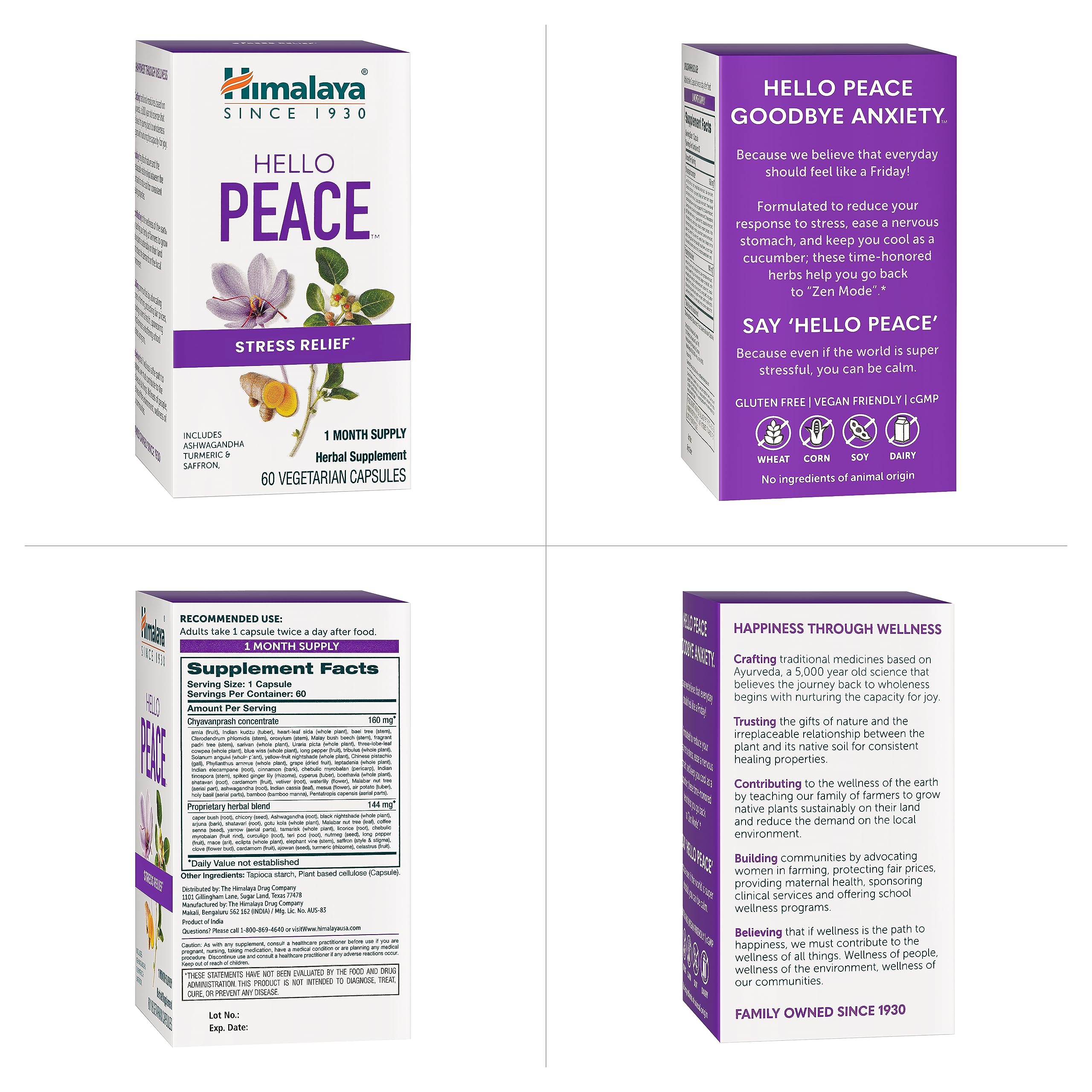 Lifestyle shot shows a relaxed person after a busy day using Hello Peace.