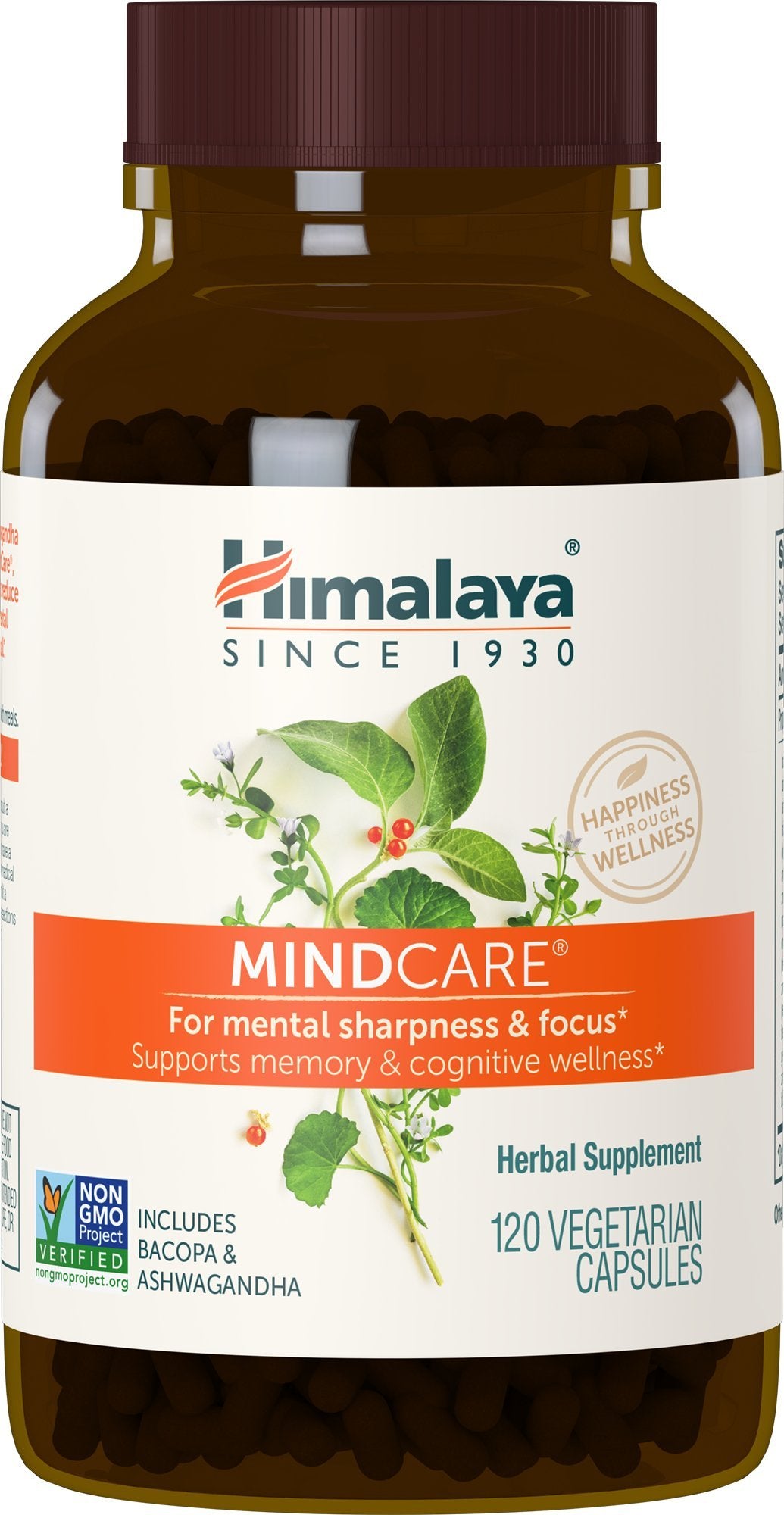 Himalaya MindCare bottle front for daily focus support.