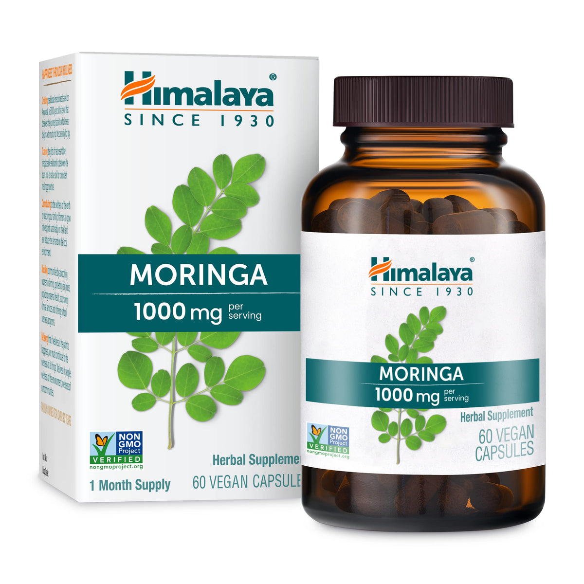 Himalaya Moringa bottle front view supports daily wellness.