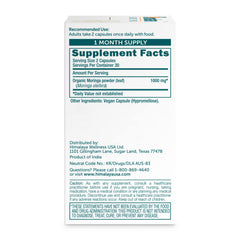 Himalaya Moringa capsules close-up for convenient daily dose.