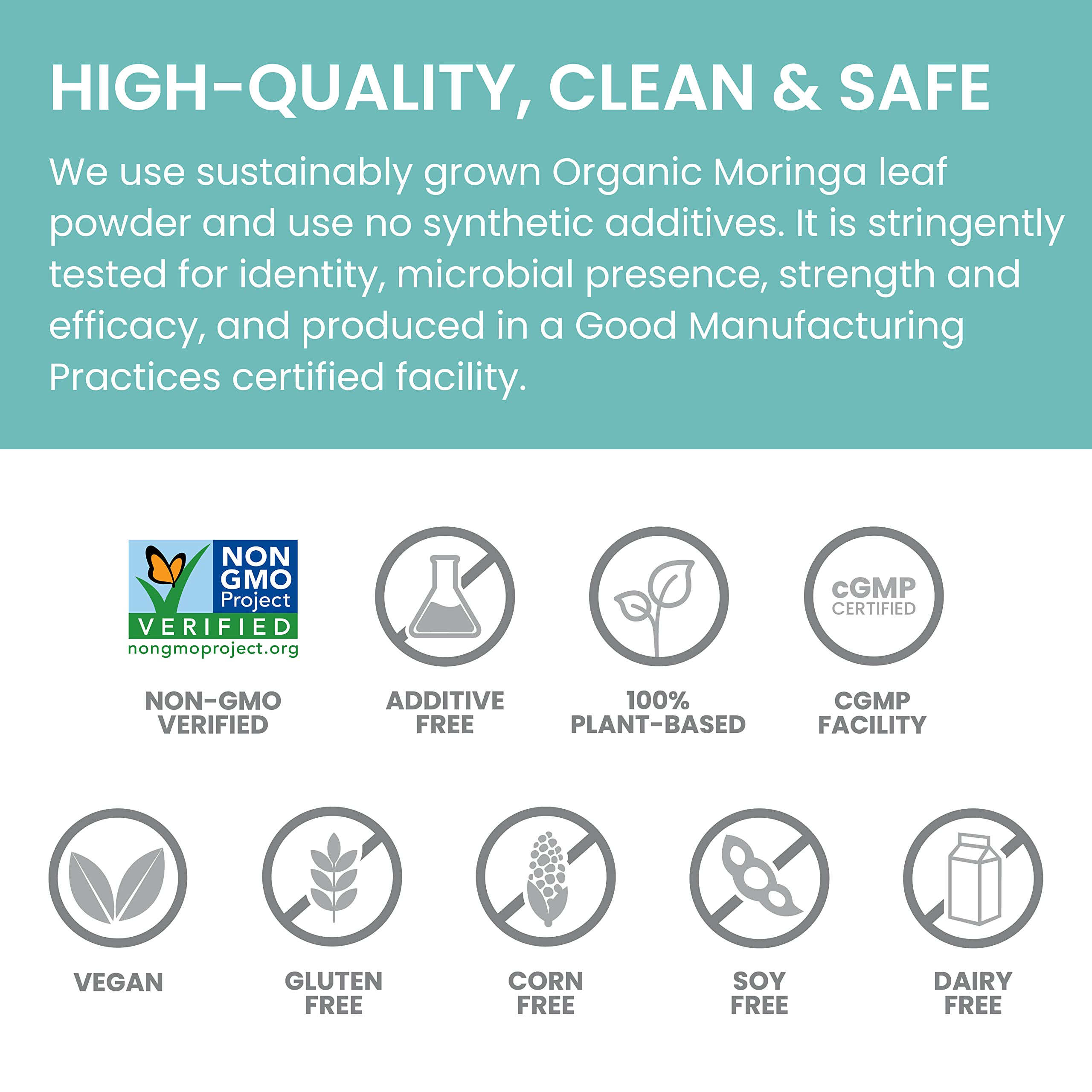 Himalaya Moringa label detail emphasizes trusted family heritage.
