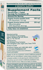 Himalaya Organic Licorice caplets being poured for daily digestive comfort.