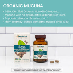 Stem powder and extract focus: Himalaya Organic Mucuna Pruriens reflects Ayurveda-inspired blend.