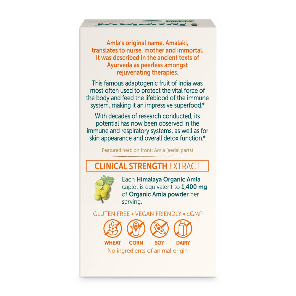 Himalaya plant-based, non-GMO ingredients highlight clean formula.