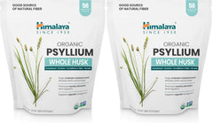 Himalaya Psyllium Whole Husk powder close-up for natural daily fiber support.