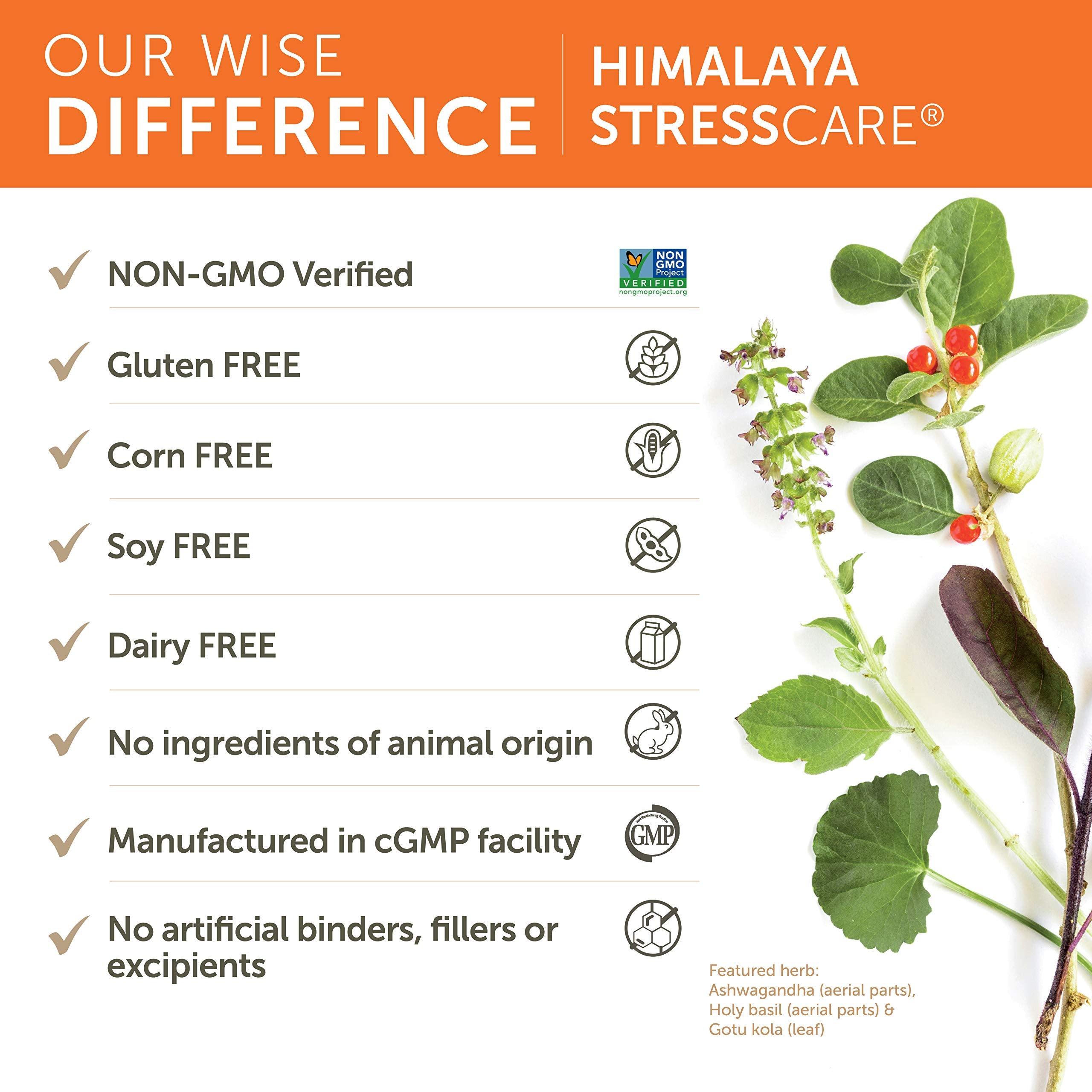 Himalaya StressCare label highlights Ayurveda-inspired balance from Gotu Kola and Amla
