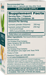 Himalaya Turmeric 95 capsules close-up showing color for mobility