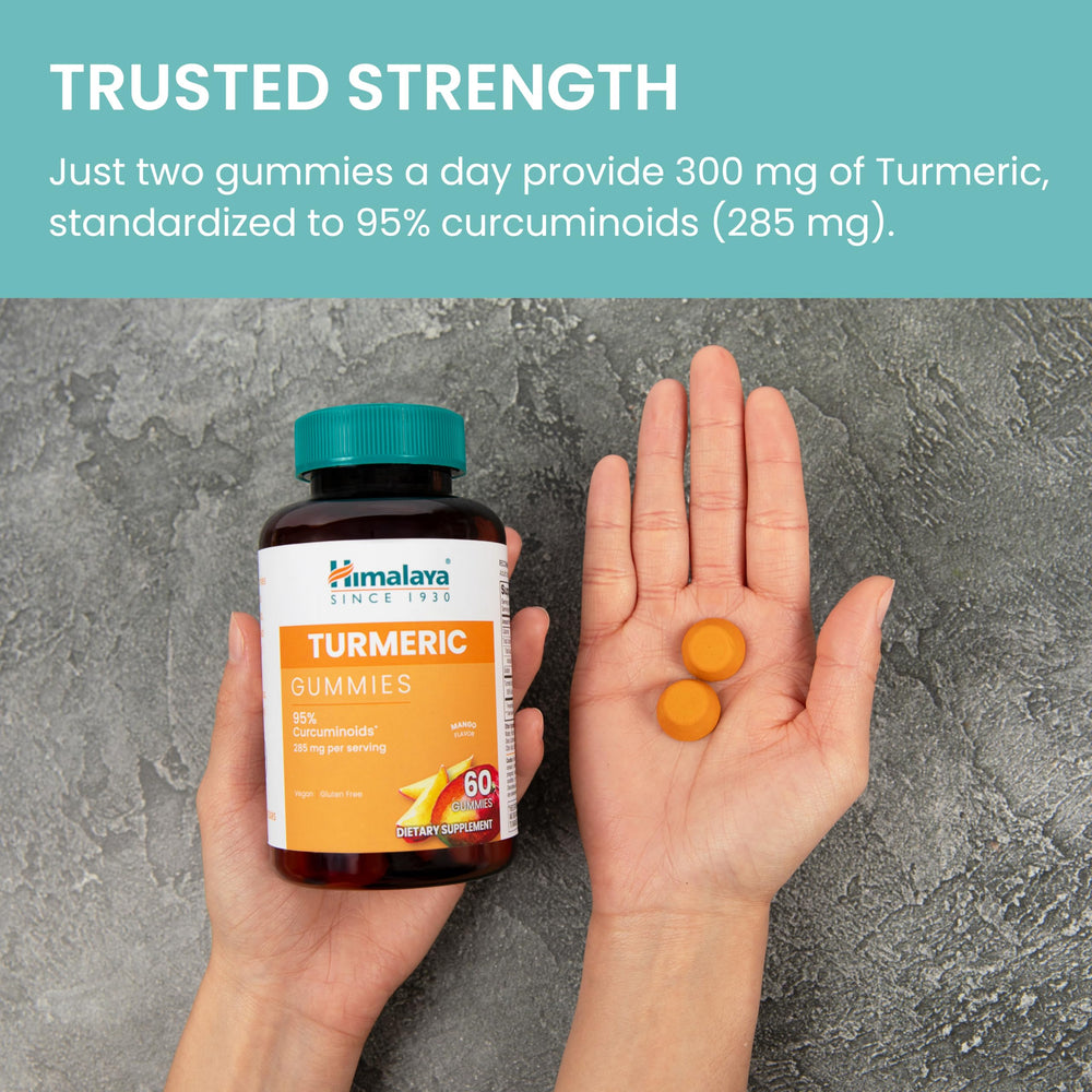 Himalaya Turmeric Gummies CGMP facility badge on packaging