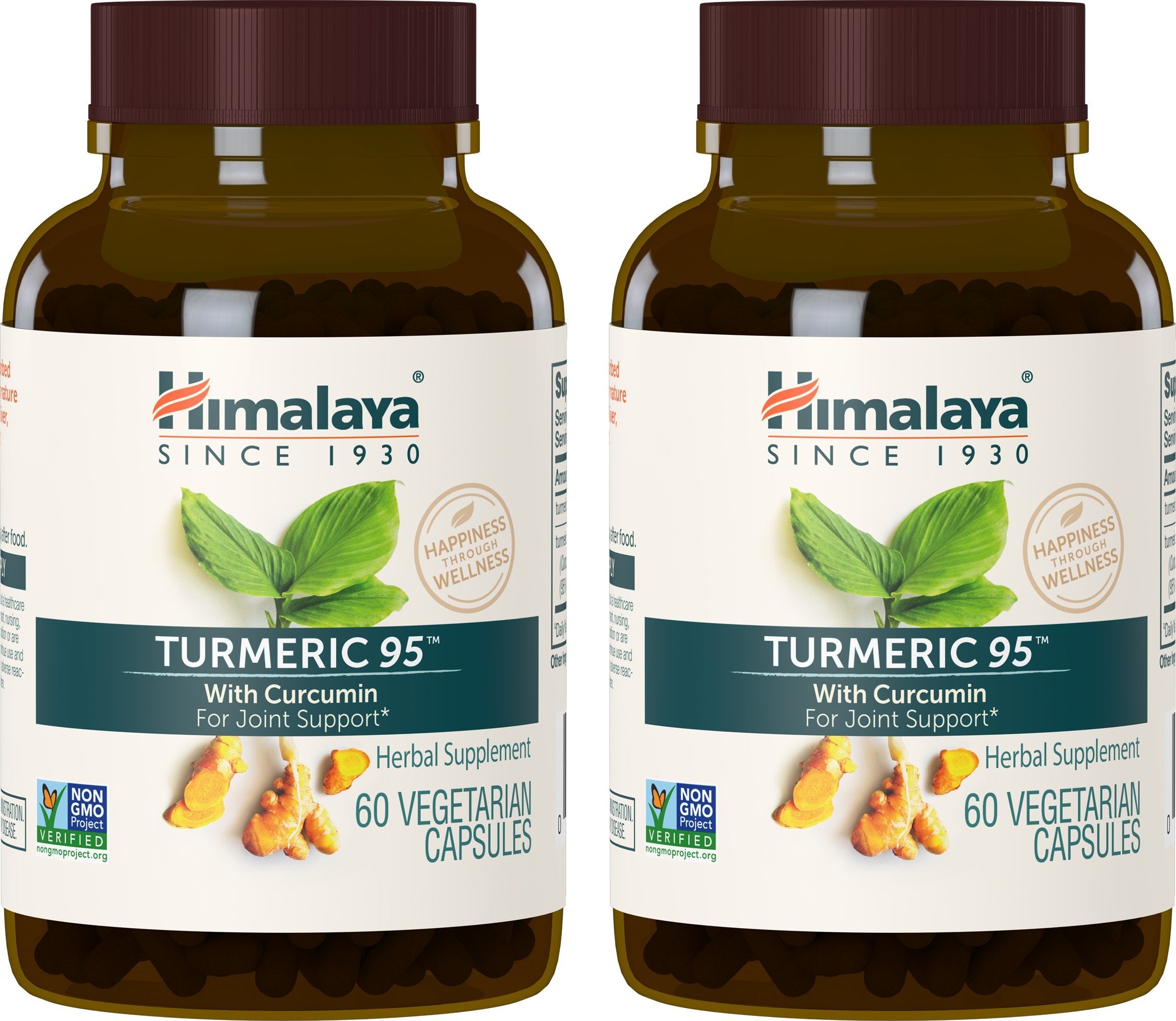 Himalaya Turmeric 95 bottle front showing joint support focus for daily mobility