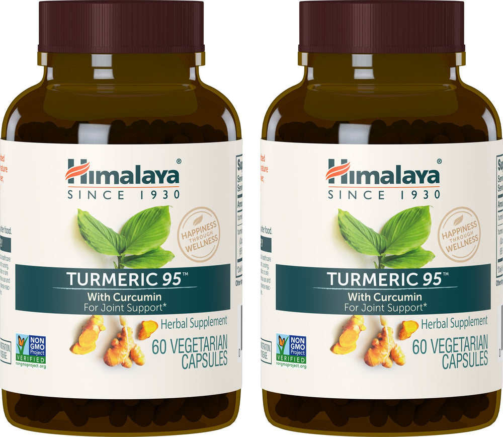 Himalaya Turmeric 95 bottle front showing joint support focus for daily mobility